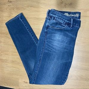 Madewell Size 27 Skinny Ankle Blue Jeans